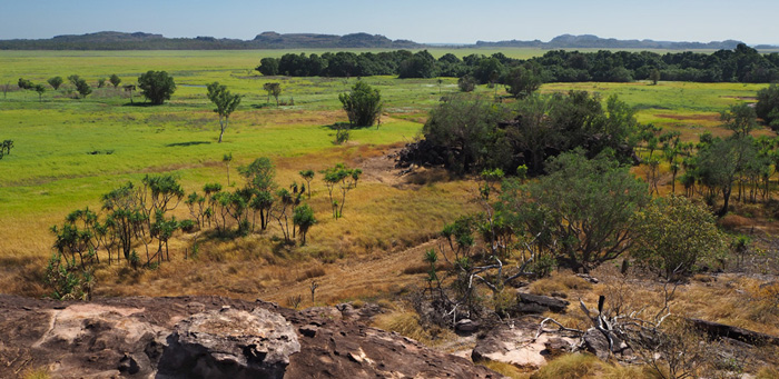 0verlooking the Arnhem Land Floodplain at Ubirr Rock in Kakadu National Park