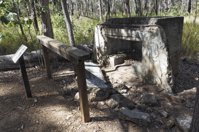 9th Division fireplace